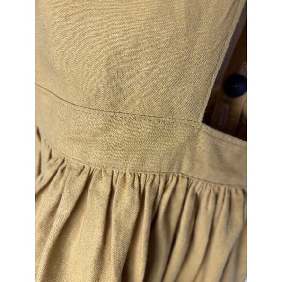 Mustard Yellow Whimsical Twee Jumper Dress M0 - Picture 2 of 5